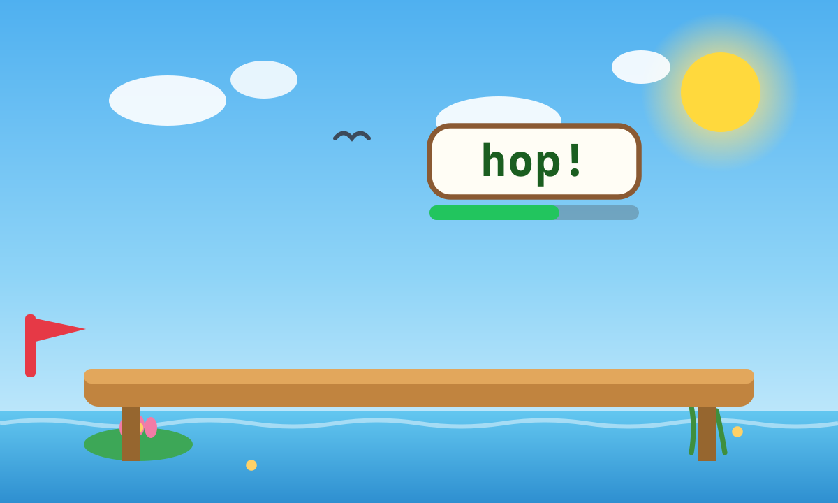 Keyboard Jump – free typing game art